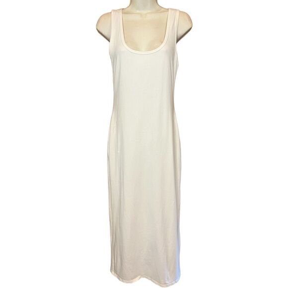 Reformation Nero Open Back Body Con Ivory Knit Midi Dress Size Large - Picture 3 of 7